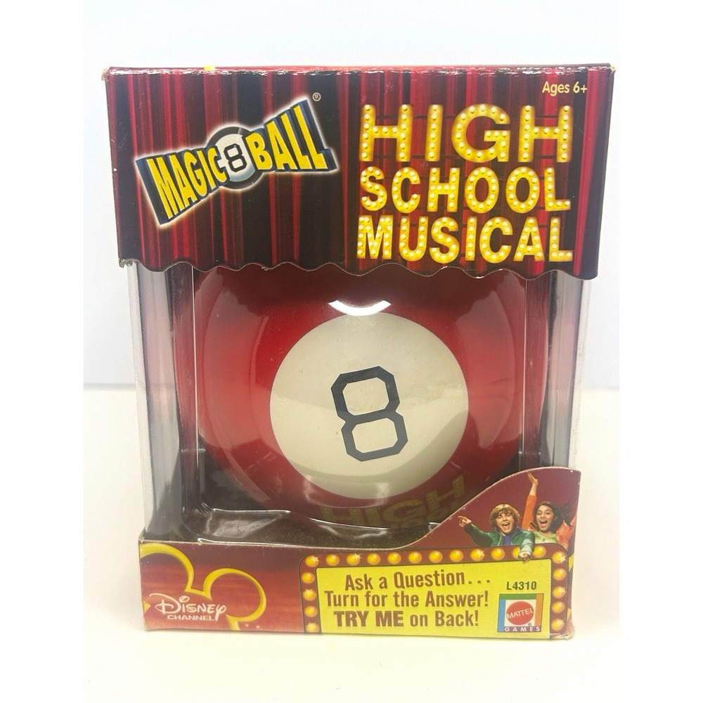 Disney High School Musical Magic 8 Ball Mattel Red Novelty Toy Boxed L4310 2007